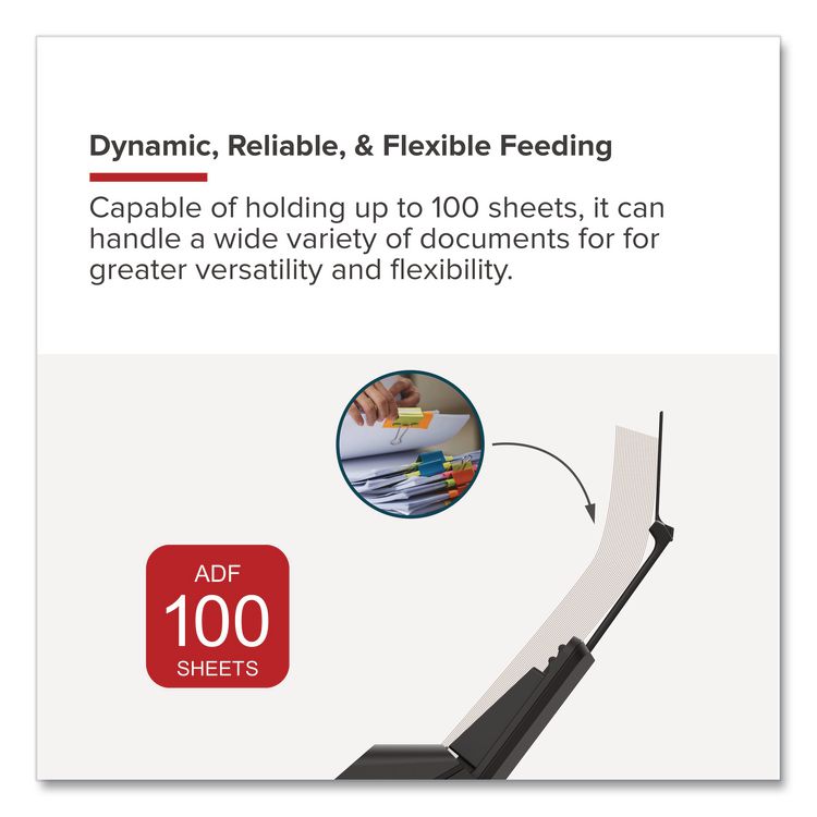 imageFORMULA DR-C350, 600 dpi Optical Resolution, 100-Sheet Duplex Auto Document Feeder