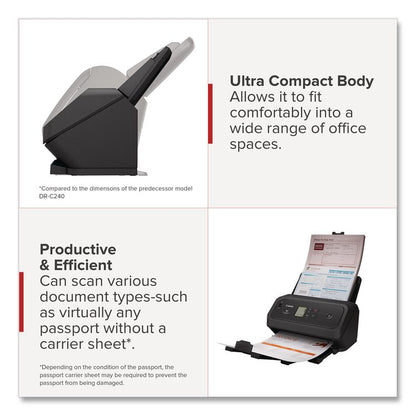 imageFORMULA DR-C350, 600 dpi Optical Resolution, 100-Sheet Duplex Auto Document Feeder