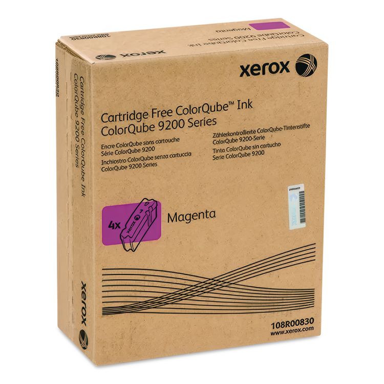 108R00830 Solid Ink Stick, 37,000 Page-Yield, Magenta, 4/Box