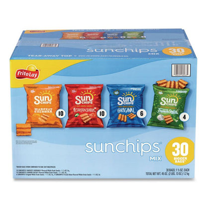 Sunchips and Jack Link's Beef Jerky Variety Pack, (30) 1.5 oz Bags, (9) 0.9 oz Snack Packs, Assorted Flavors/Bundle