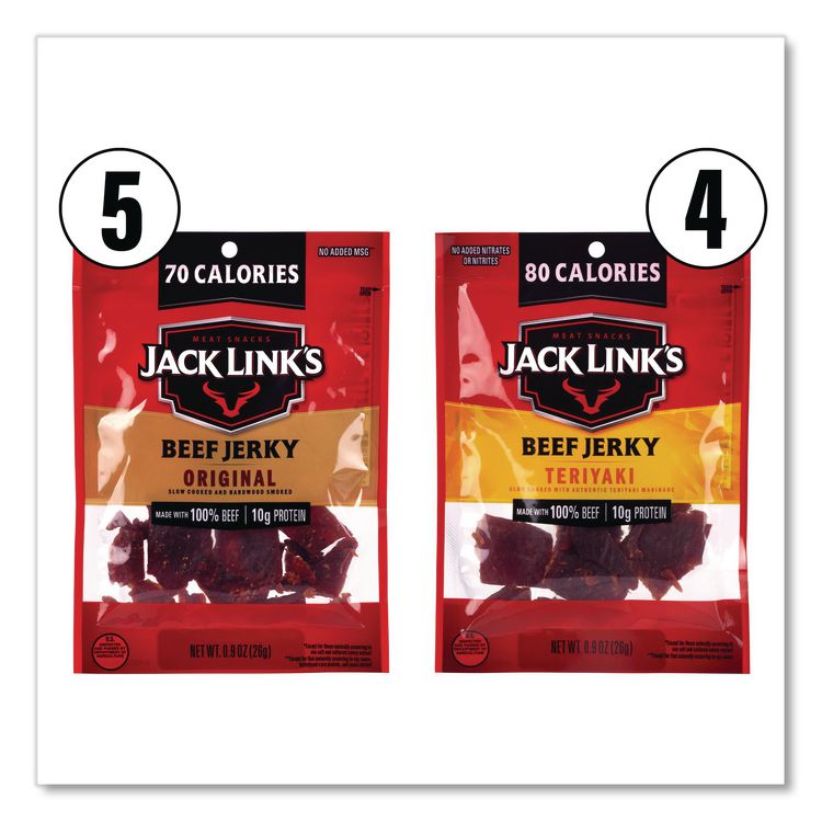 Sunchips and Jack Link's Beef Jerky Variety Pack, (30) 1.5 oz Bags, (9) 0.9 oz Snack Packs, Assorted Flavors/Bundle