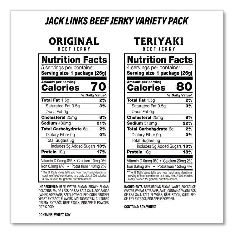 Sunchips and Jack Link's Beef Jerky Variety Pack, (30) 1.5 oz Bags, (9) 0.9 oz Snack Packs, Assorted Flavors/Bundle