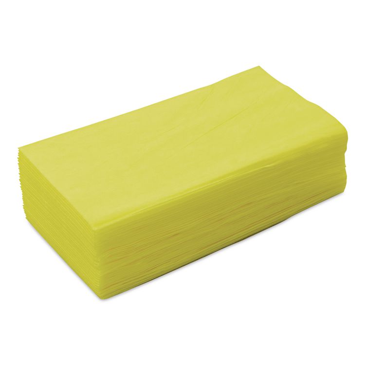Masslinn Dust Cloths, 24 x 24, Yellow, 50/Bag, 2 Bags/Carton