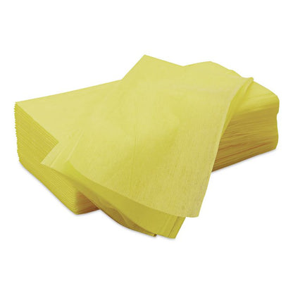 Masslinn Dust Cloths, 24 x 24, Yellow, 50/Bag, 2 Bags/Carton