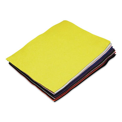 One Pound Felt Sheet Pack, Rectangular, 9 x 12, Assorted Colors, 30/Pack