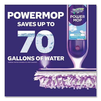 PowerMop Starter Kit, 15.4 x 5.3 White/Purple Cloth Head, 26" Silver Aluminum Handle