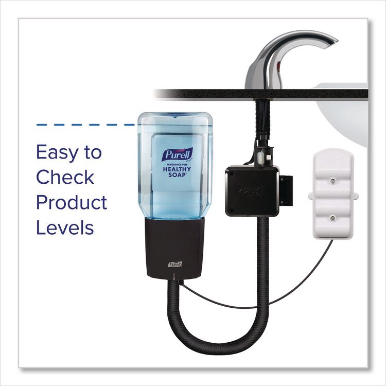 CX10 Counter Mount Soap Dispenser with Metal Spout Fixture, 2,000 mL, 2.28 x 5.82 x 4.04, Chrome