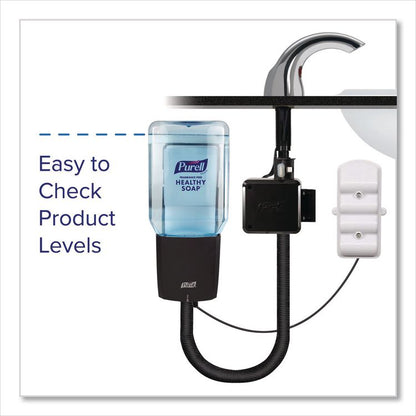 CX10 Counter Mount Soap Dispenser with Metal Spout Fixture, 2,000 mL, 2.28 x 5.82 x 4.04, Chrome