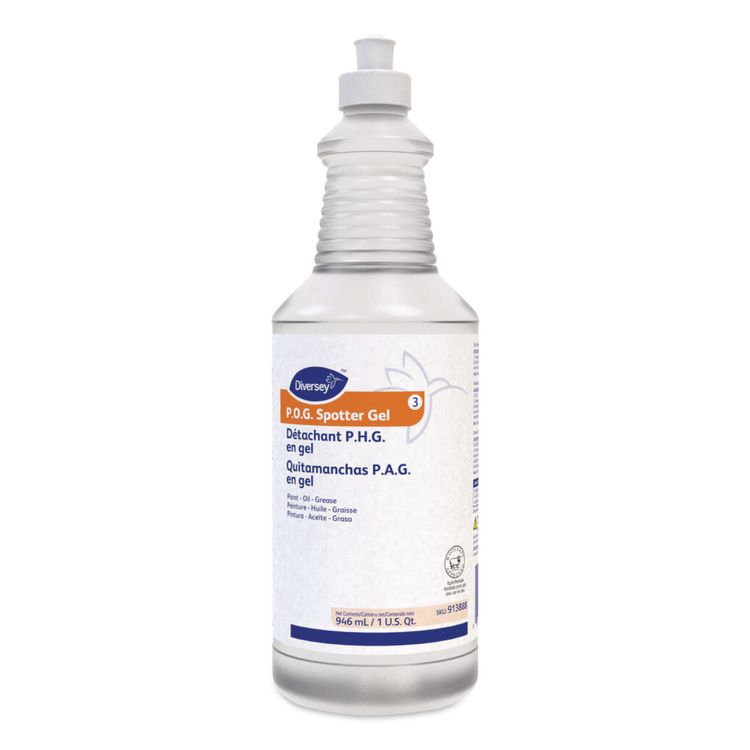Paint, Oil and Grease Spotter Gel, Fruity Scent, 32 oz Squeeze Bottle, 6/Carton