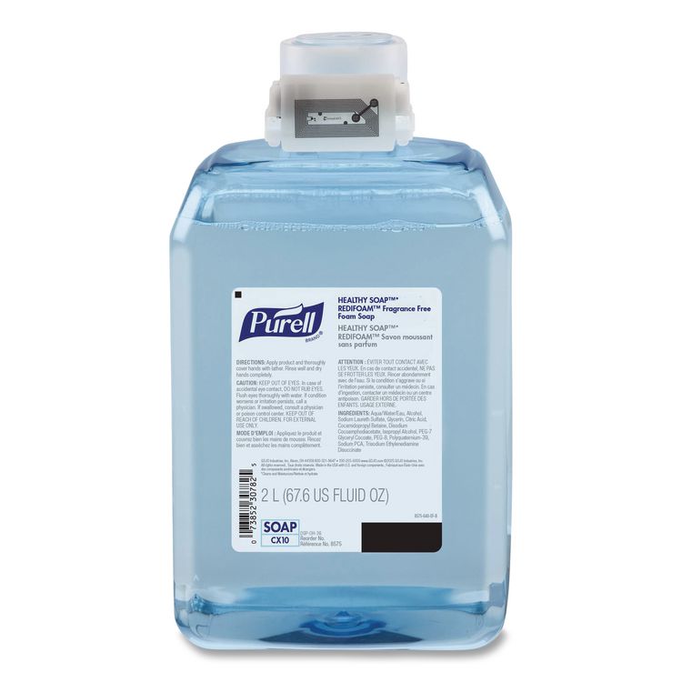 HEALTHY SOAP REDIFOAM Fragrance-Free Foam Soap, Refill for CX10 Dispenser, 2,000 mL, 2/Carton