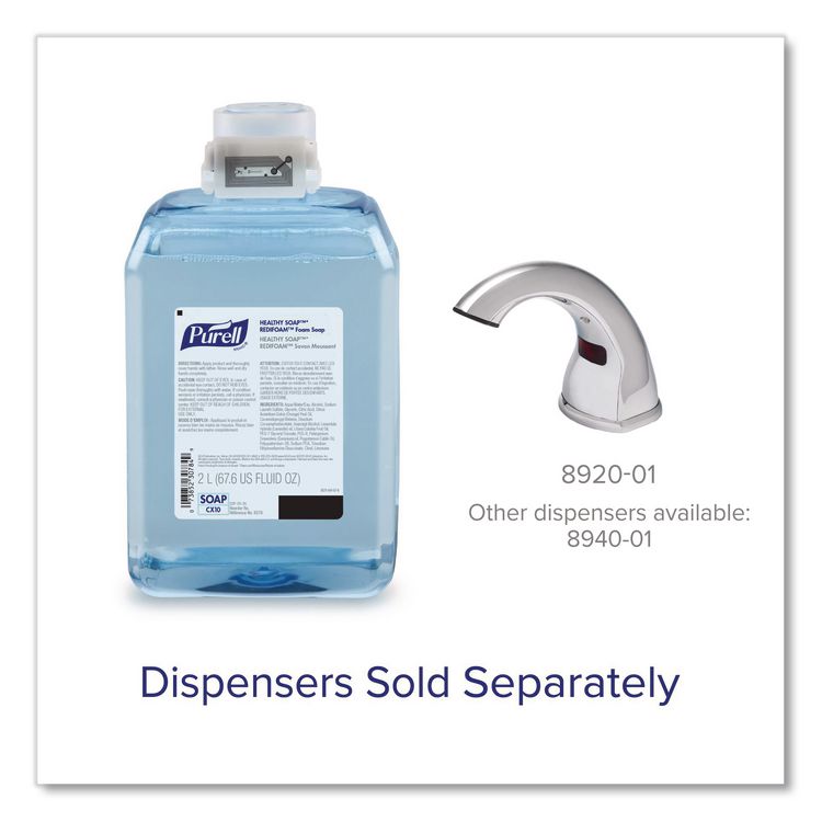 HEALTHY SOAP REDIFOAM Fragrance-Free Foam Soap, Refill for CX10 Dispenser, 2,000 mL, 2/Carton