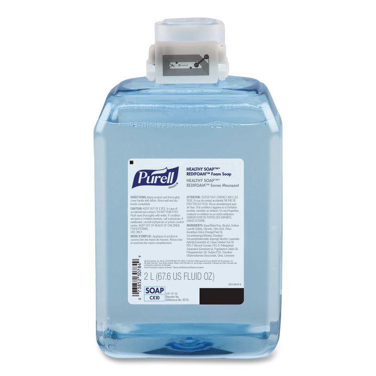 HEALTHY SOAP REDIFOAM Foam Soap, Refill for CX10 Dispenser, Citrus, 2,000 mL, 2/Carton