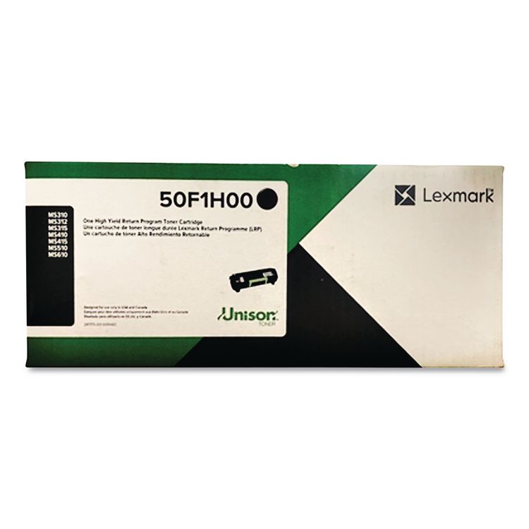 50F1H00 Return Program High-Yield Toner, 5,000 Page-Yield, Black