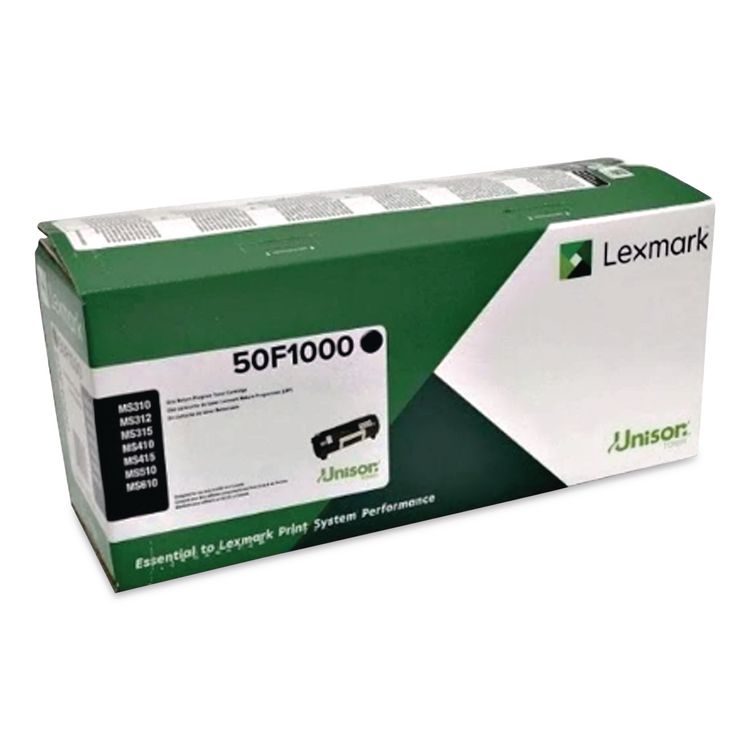 50F1000 Return Program Toner, 1,500 Page-Yield, Black