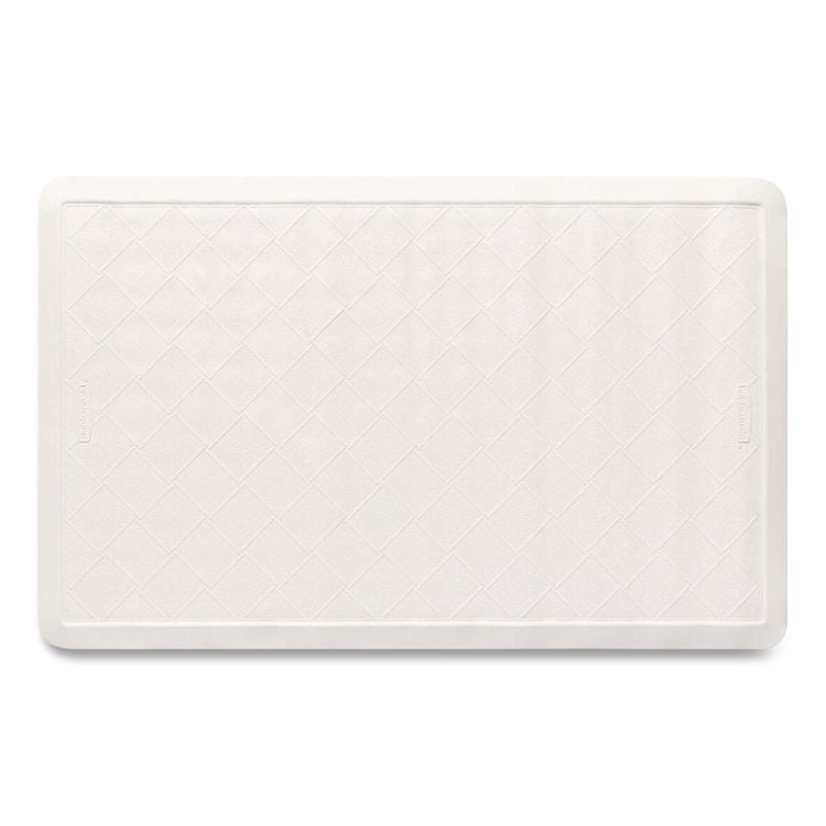 Safti-Grip Bath Mats, White Textured Surface, Suction-Cup Backing, 14" x 22.5", 12/Carton