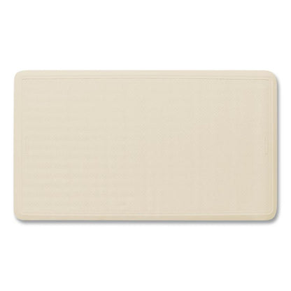 Safti-Grip Bath Mats, White Textured Surface, Suction-Cup Backing, 16" x 28"