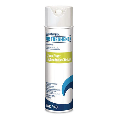 Aerosol Air Freshener, Citrus, 10 oz Aerosol Spray, 6/Carton