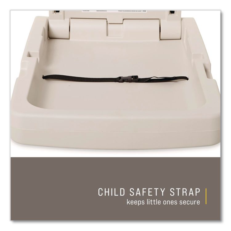 Baby Changing Station Vertical, 34.1 x 23, Light Platinum