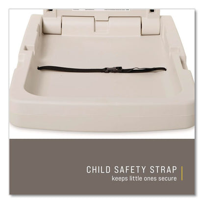 Baby Changing Station Vertical, 34.1 x 23, Light Platinum