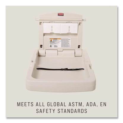 Baby Changing Station Vertical, 34.1 x 23, Light Platinum