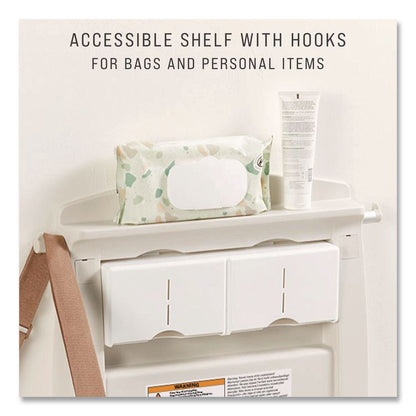 Baby Changing Station Vertical, 34.1 x 23, Light Platinum