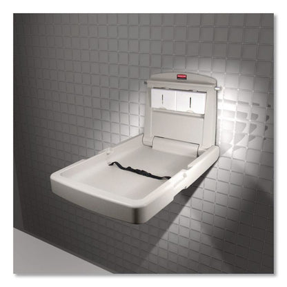 Baby Changing Station Vertical, 34.1 x 23, Light Platinum