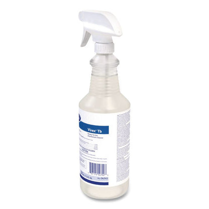 Virex TB Disinfectant Cleaner, Lemon Scent, Liquid, 32 oz Bottle, 12/Carton