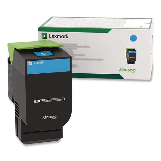 70C1HC0 Return Program High-Yield Toner, 3,000 Page-Yield, Cyan
