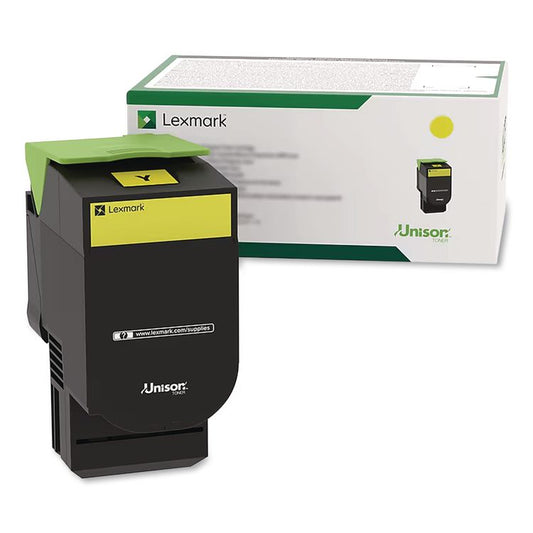 70C1HY0 Return Program High-Yield Toner, 3,000 Page-Yield, Yellow