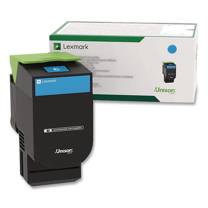 70C1XC0 Return Program Extra High-Yield Toner, 4,000 Page-Yield, Cyan