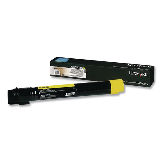 X950X2YG Extra High-Yield Toner, 22,000 Page-Yield, Yellow