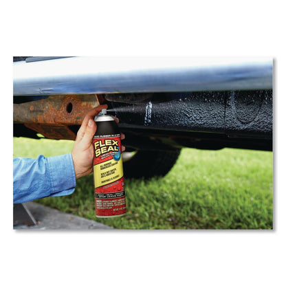 Flex Seal Liquid Rubber Sealant Coating Aerosol, 14 oz Aerosol Can, Dries Brown, 6/Carton