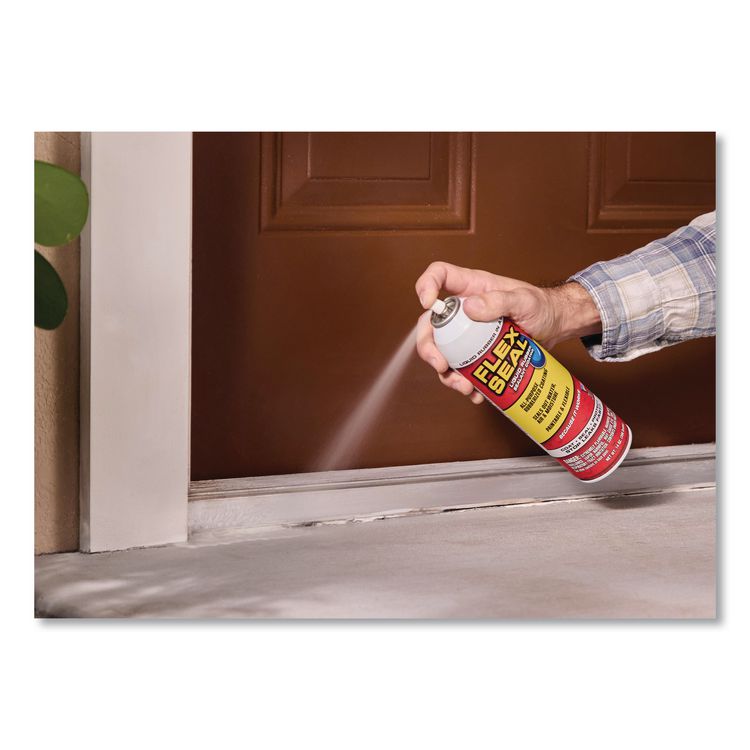 Flex Seal Liquid Rubber Sealant Coating MAX Aerosol, 17 oz Aerosol Can, Dries Clear, 4/Carton