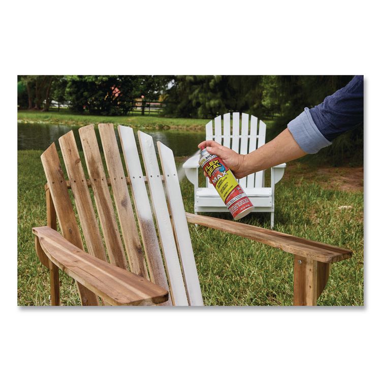 Flex Seal Liquid Rubber Sealant Coating MAX Aerosol, 17 oz Aerosol Can, Dries White, 4/Carton