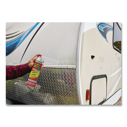 Flex Seal Liquid Rubber Sealant Coating MAX Aerosol, 17 oz Aerosol Can, Dries White, 4/Carton