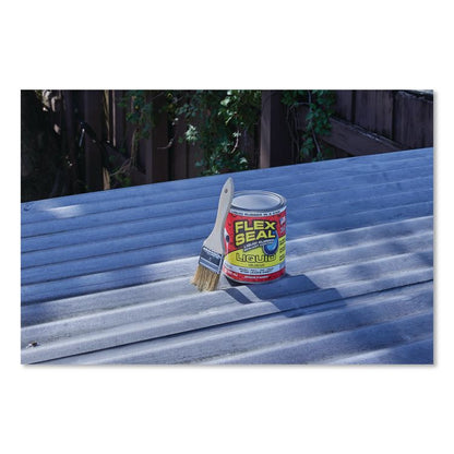 Flex Seal Liquid Rubber Sealant Coating Liquid, 32 oz Can, Dries Clear, 6/Carton