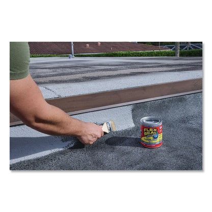 Flex Seal Liquid Rubber Sealant Coating Liquid, 16 oz Can, Dries Gray, 6/Carton
