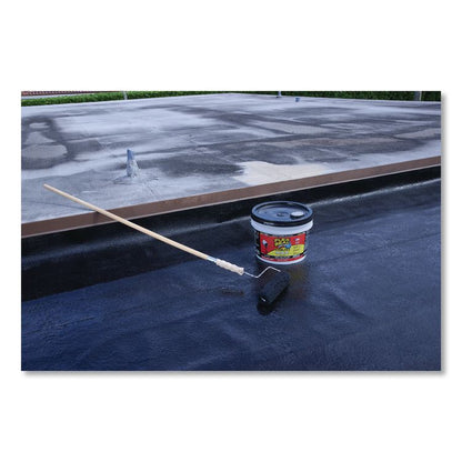 Flex Seal Liquid Rubber Sealant Coating Liquid Max, 2.5 gal Bucket, Dries Black