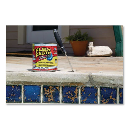 Flex Paste Super Thick Rubberized Paste, 26 oz Can, Dries Clear, 4/Carton