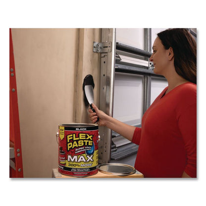 Flex Paste Super Thick Rubberized Paste Max, 12 lb Can, Dries Black, 2/Carton
