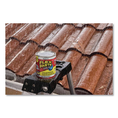 Flex Paste Super Thick Rubberized Paste, 26 oz Can, Dries Clear, 4/Carton