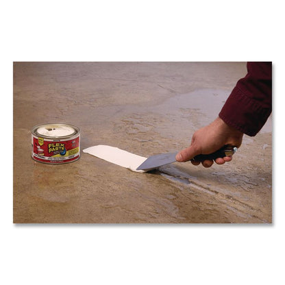 Flex Paste Super Thick Rubberized Paste, 1 lb Can, Dries White, 4/Carton