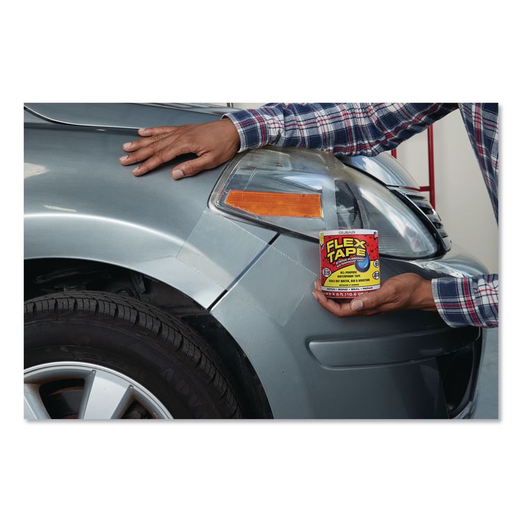 MAX Strong Rubberized Waterproof Tape, 4" Core, 39 mils Thick, 4" x 25 ft, Clear, 3/Carton