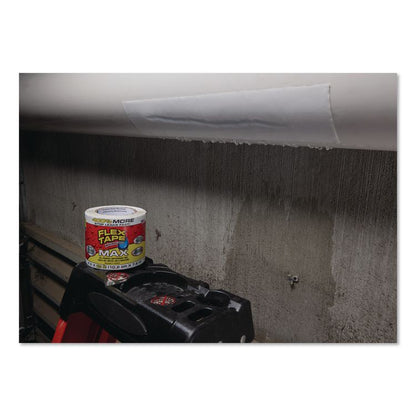 MAX Strong Rubberized Waterproof Tape, 4" Core, 39 mils Thick, 4" x 25 ft, White, 3/Carton