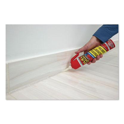Flex Caulk Hi-Performance Silicone Caulk, 6.5 oz Aerosol Can, Dries Clear, 4/Carton