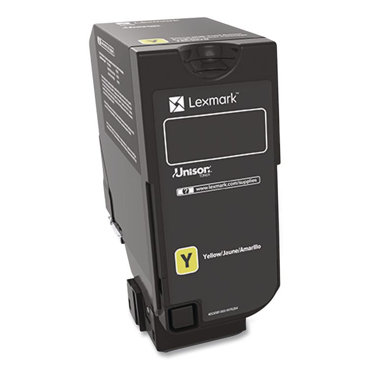 74C00YG Return Program Toner, 3,000 Page-Yield, Yellow