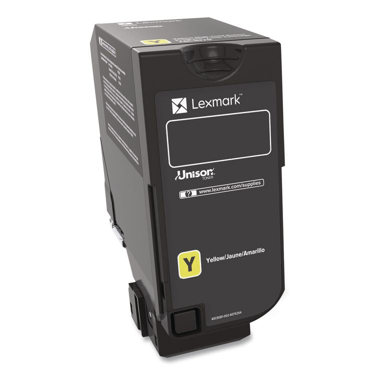 74C0HYG High-Yield Toner, 12,000 Page-Yield, Yellow