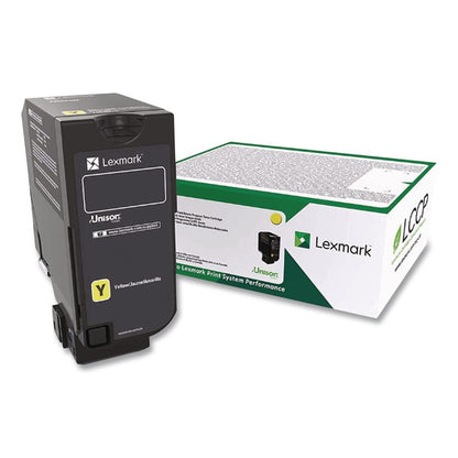 74C1SY0 Return Program Toner, 7,000 Page-Yield, Yellow