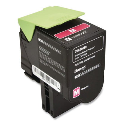 78C10M0 Return Program Toner, 1,400 Page-Yield, Magenta