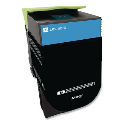 80C1HC0 Return Program High-Yield Toner, 3,000 Page-Yield, Cyan